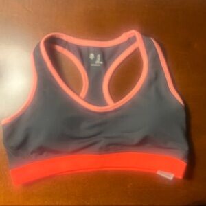 Women's Racerback Sports Bra - Black and Pink